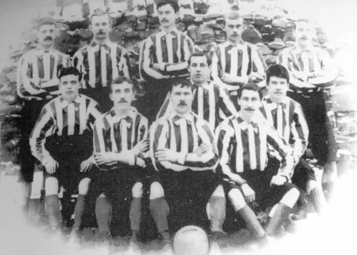 Đội hình Bury FC năm 1892, thời kỳ huy hoàng của câu lạc bộ bóng đá truyền thống