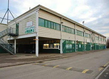 Sân vận động Huish Park của Yeovil Town nhìn từ trên cao