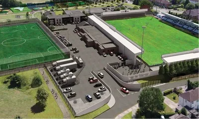 Sân vận động Meadow Park tại Borehamwood, sân nhà lịch sử của Borehamwood FC và các đội Arsenal