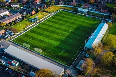 Sân vận động Victory Park của Chorley FC nhìn từ trên cao